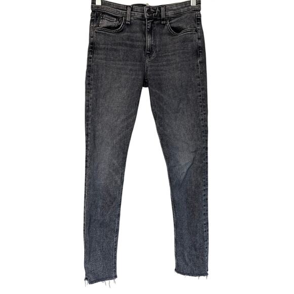 Rag & Bone Women’s Cate Mid Rise Ankle Skinny Jeans In Black Sage Size 27 - Picture 2 of 12